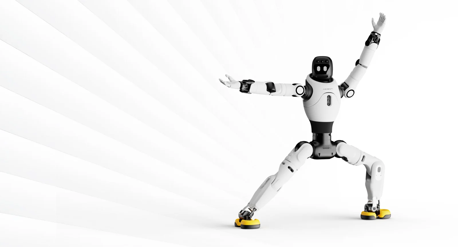 AGIBOT X2 en posture dynamique — visuel officiel