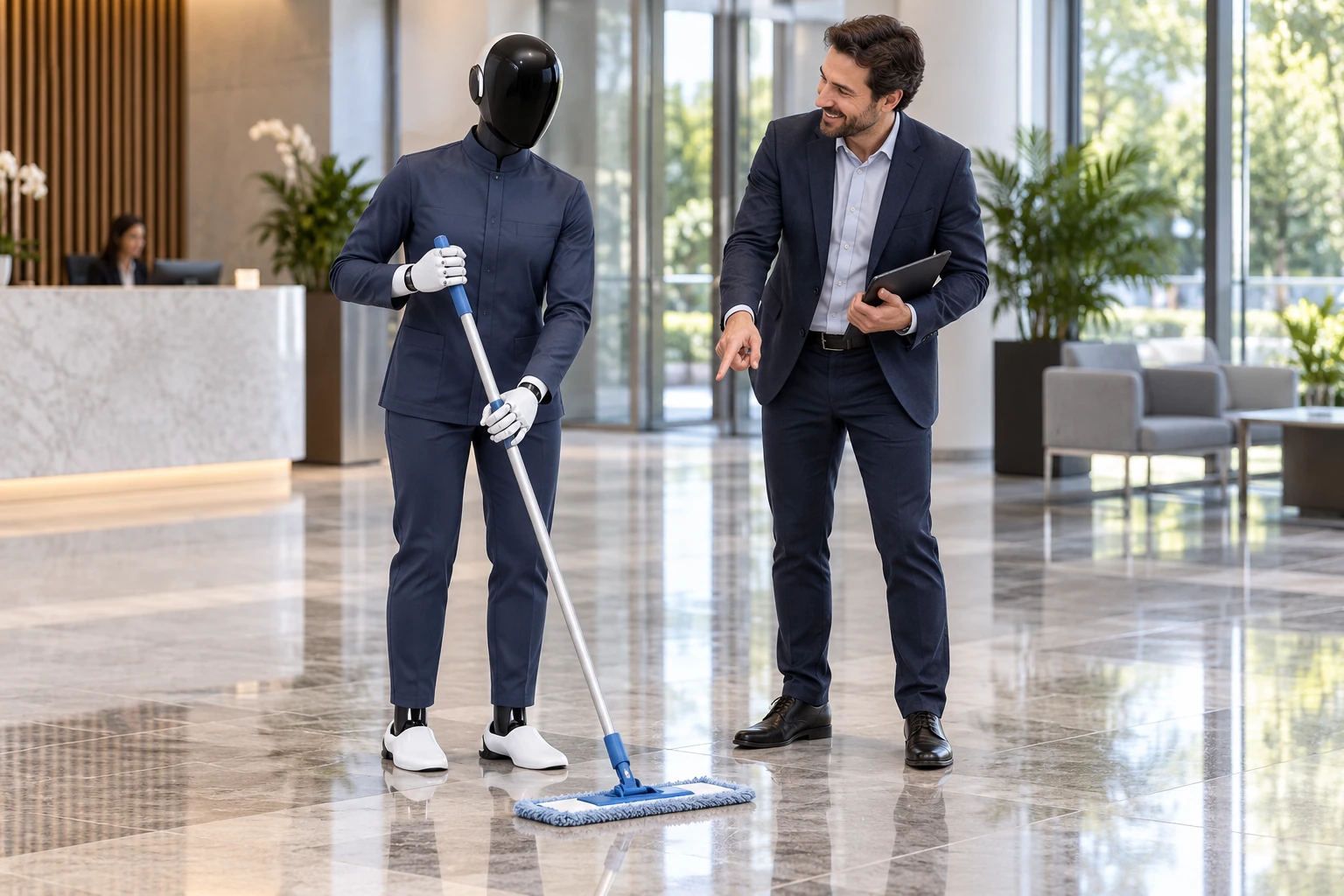 Illustration d’un projet de nettoyage avec un robot A3
